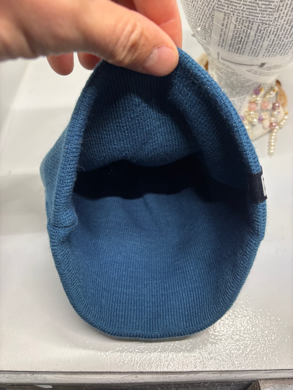 Flylow Blue Knit Logo Beanie Hat New With Tags — image 6 of 6